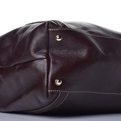 Gucci Calfskin Large Britt Shoulder Bag Dark Brown 7 of 8