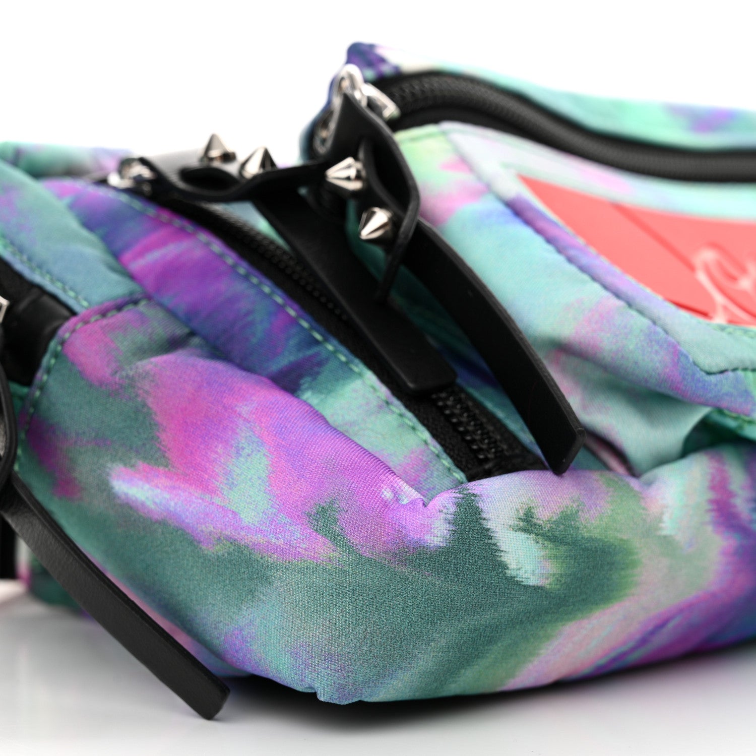 Christian Louboutin Nylon Loubideal Sneaker Sole Belt Bag Blue Multicolor 9 of 10