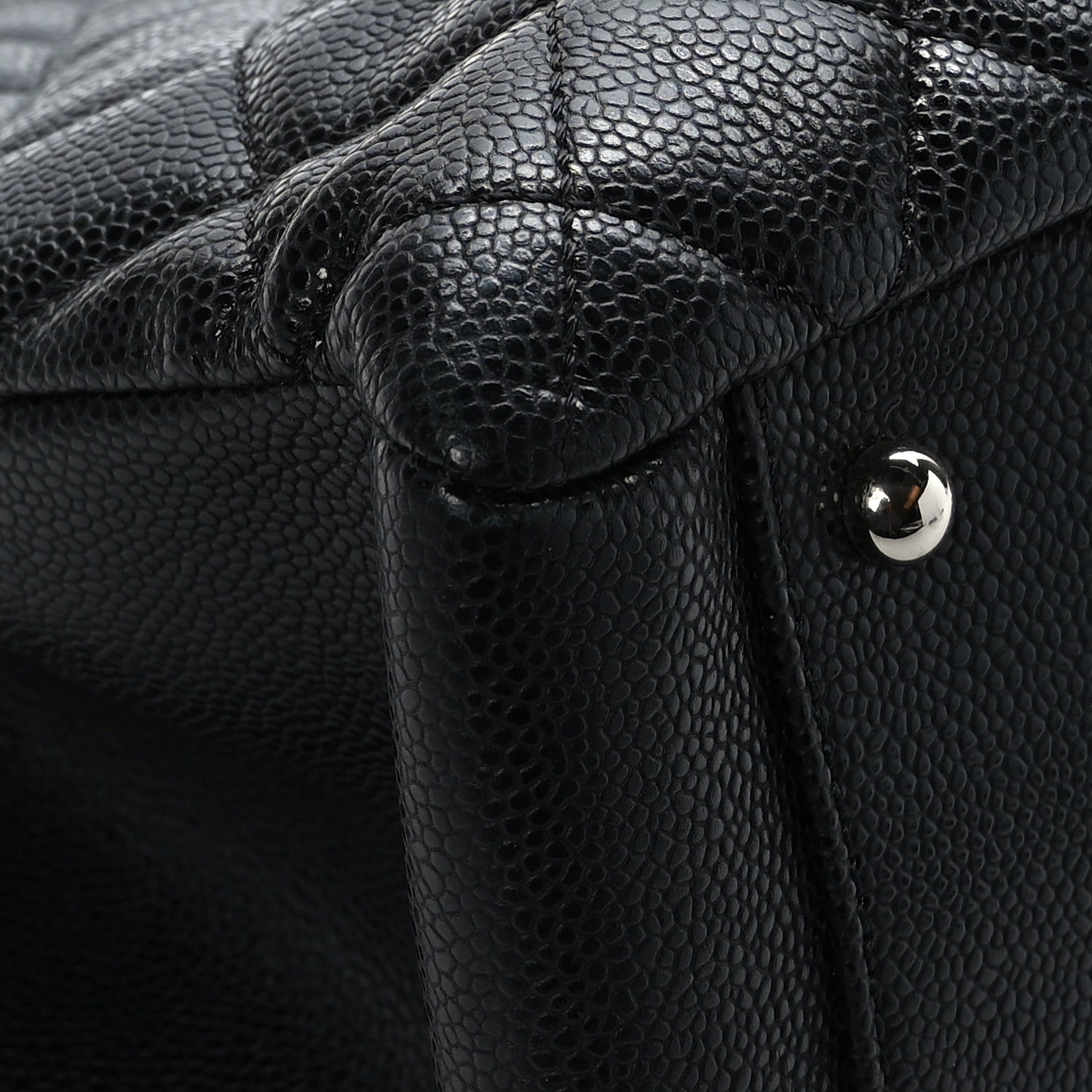 Chanel Caviar Quilted XL Grand Shopping Tote GST Black 9 of 12