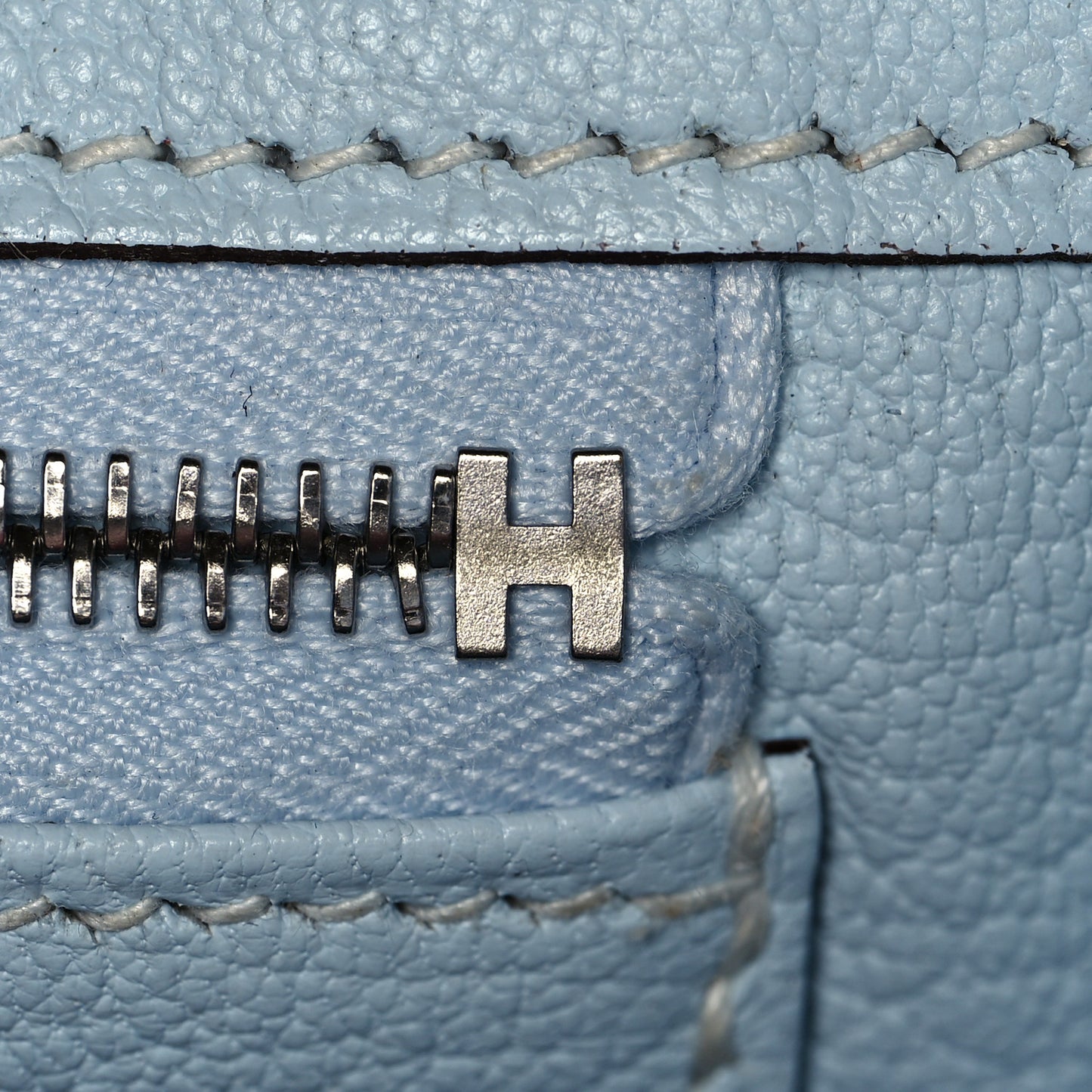 Togo Verso Birkin 25 Bronze Dore Bleu Brume