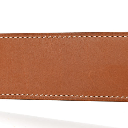Hermes Barenia 40mm Etriviere Belt 85/34 Fauve 6 of 9
