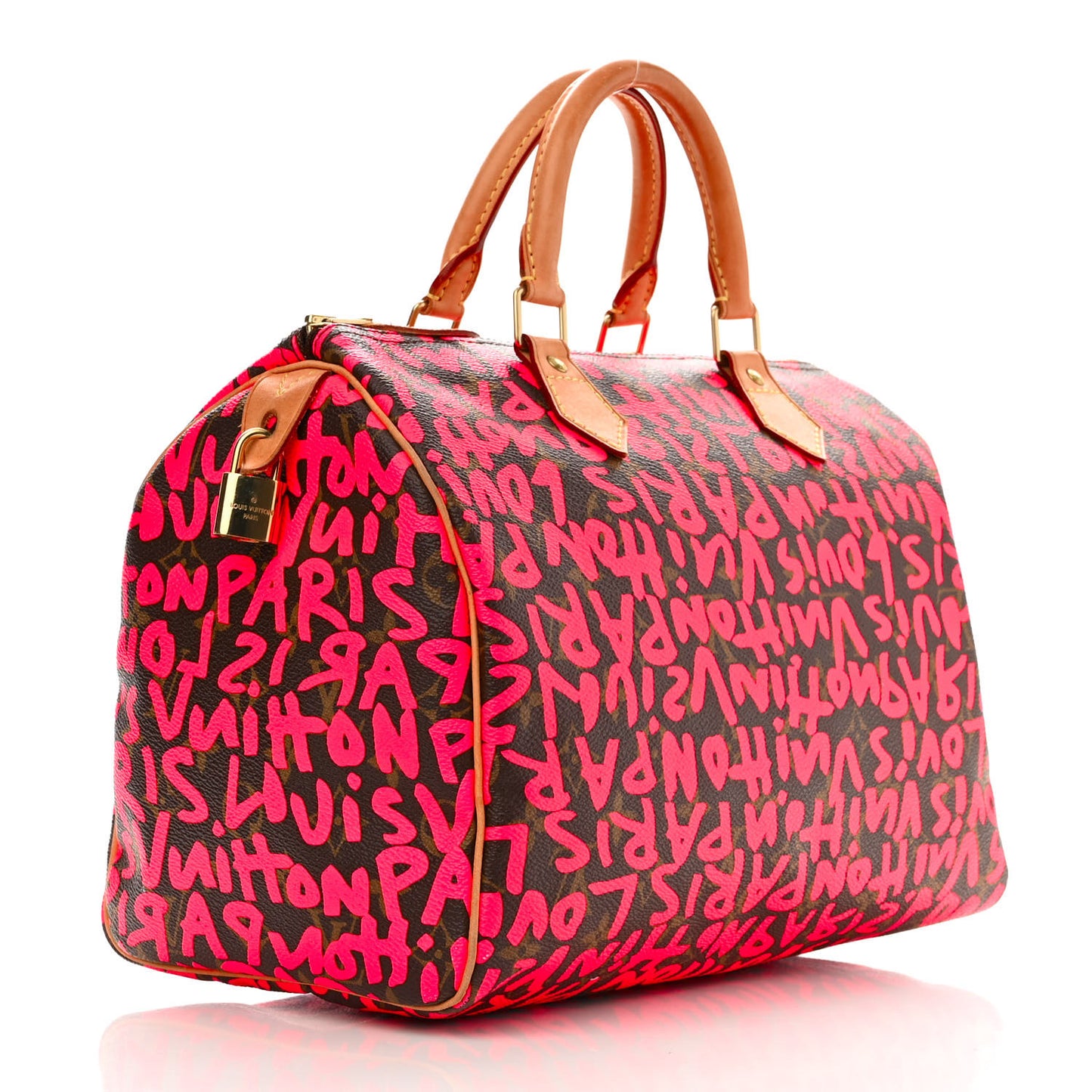 Monogram Graffiti Speedy 30 Fuchsia