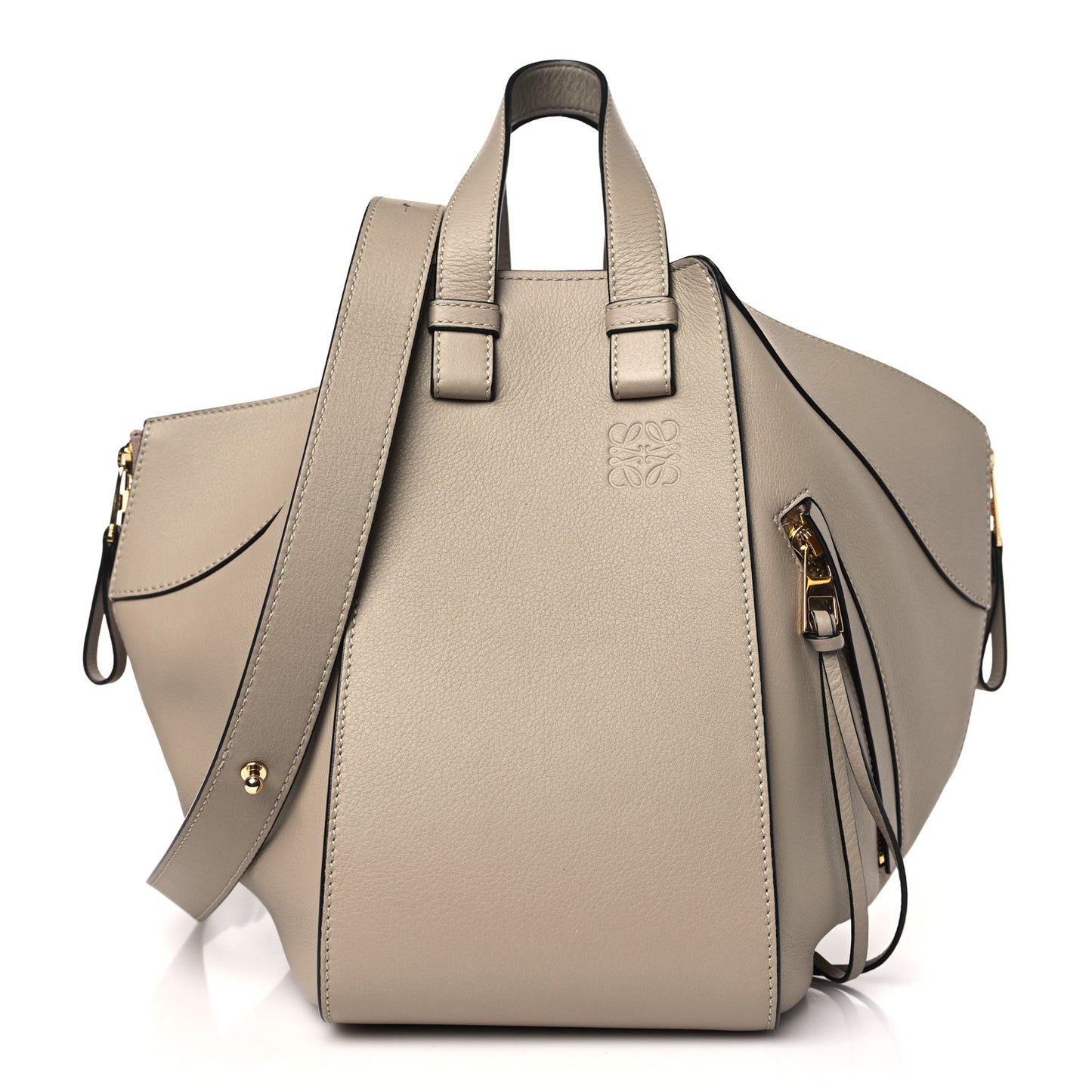 Calfskin Small Hammock Shoulder Bag Sand