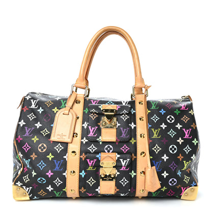 Louis Vuitton Monogram Multicolor Keepall 45 Black 1 of 12