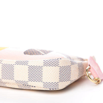 Louis Vuitton Damier Azur 2018 Christmas Animation Mini Pochette Accessories 9 of 10