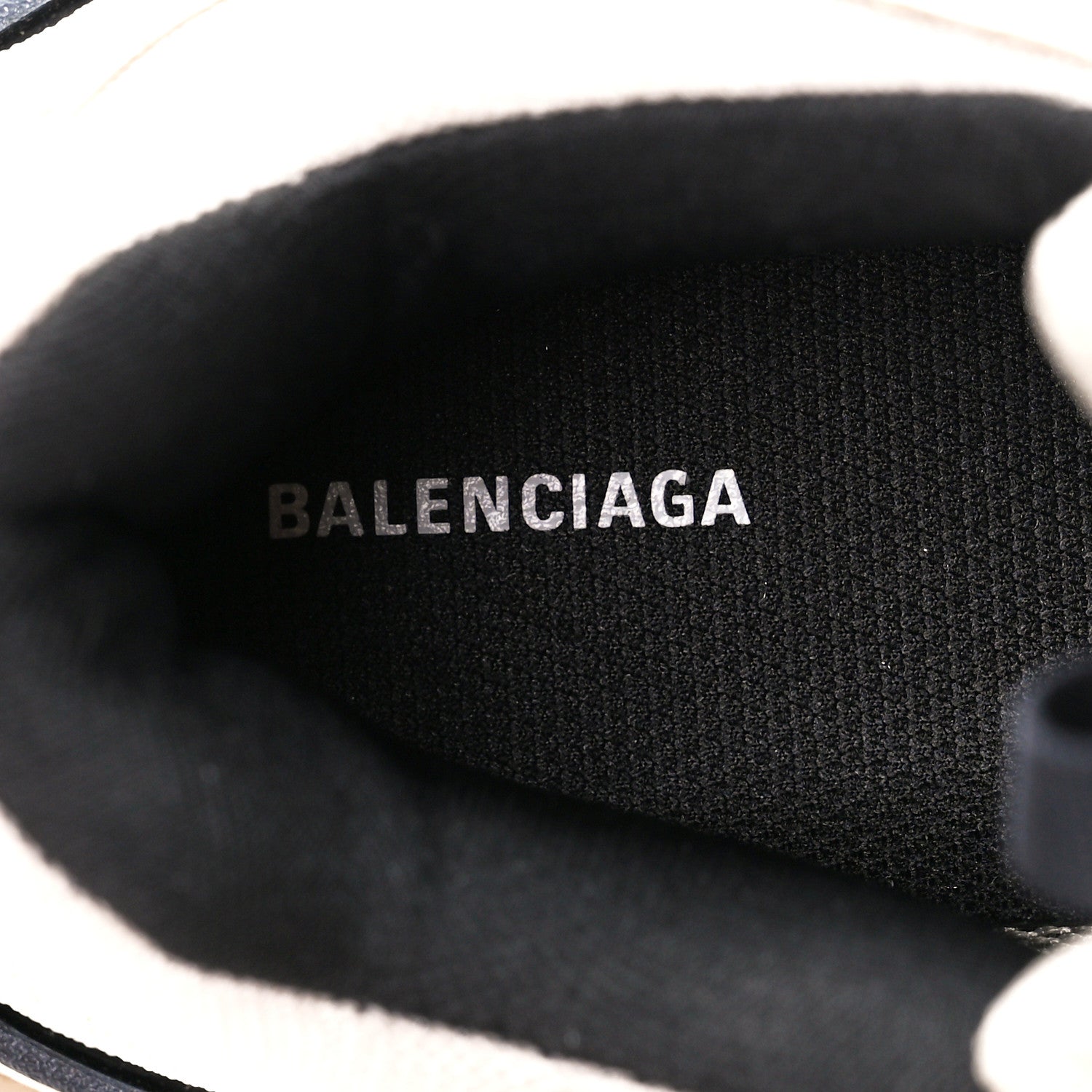 Balenciaga Fabric Mesh Womens Triple S Sneakers 40 Beige Black 7 of 9
