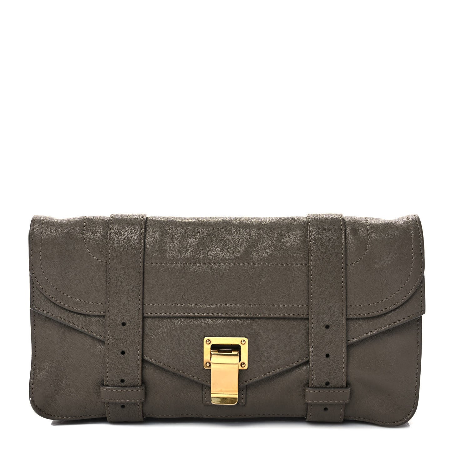 Lambskin PS1 Pochette Clutch Smoke