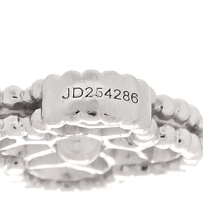 Van Cleef & Arpels 18K White Gold Diamond 6 Motifs Sweet Alhambra Bracelet 5 of 7