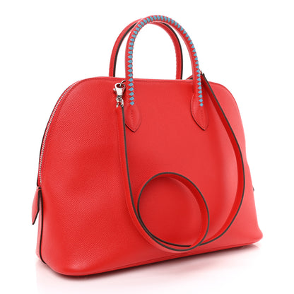 Hermes Epsom Tressage 1923 Bolide 30 Rouge De Coeur Bleu Du Nord 2 of 10