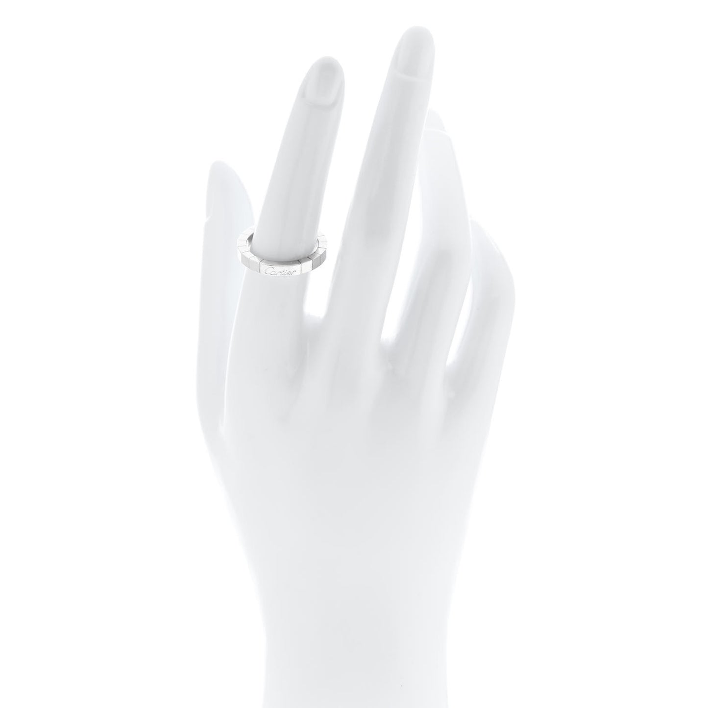 18K White Gold Lanieres Ring 54 7
