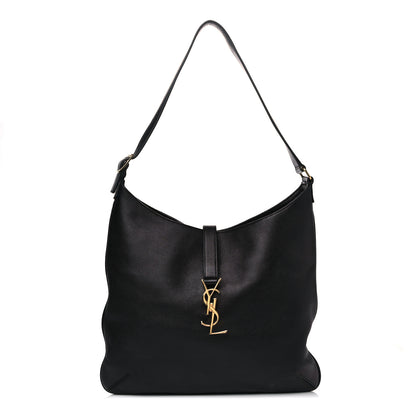 Saint Laurent Calfskin Monogram Hobo Black 1 of 12