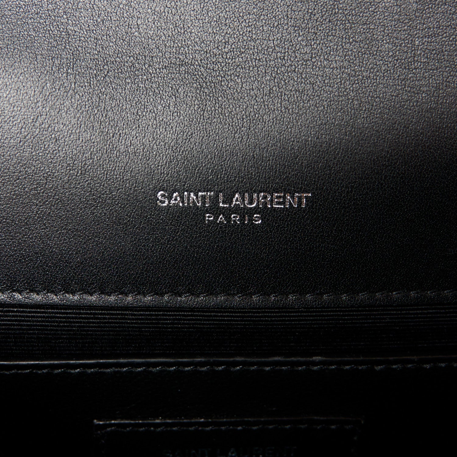 Saint Laurent Calfskin Lizard Embossed Small Classic Monogram Kate Tassel Satchel Black 6 of 11