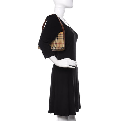 Burberry Haymarket Check Shoulder Bag Brown 2 of 10