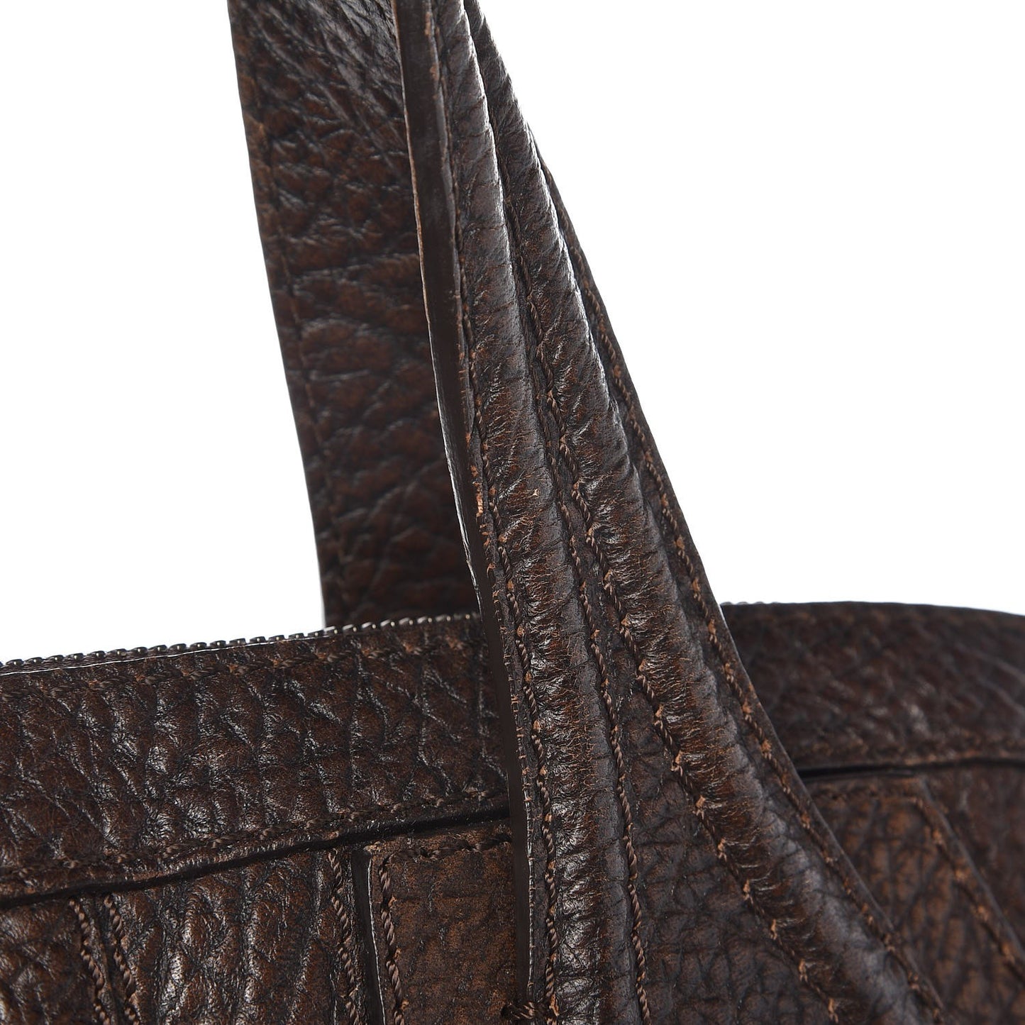 Pebbled Calfskin Medium Corset Chain Nightingale Brown