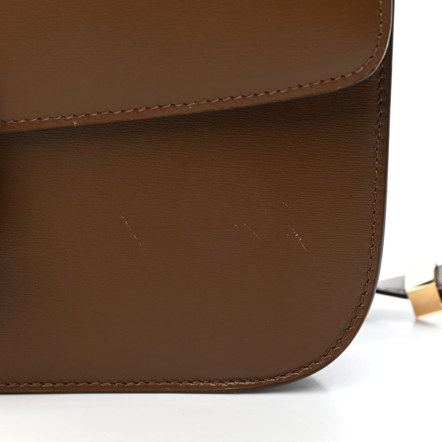 Box Calfskin Medium Classic Box Flap Bag Camel