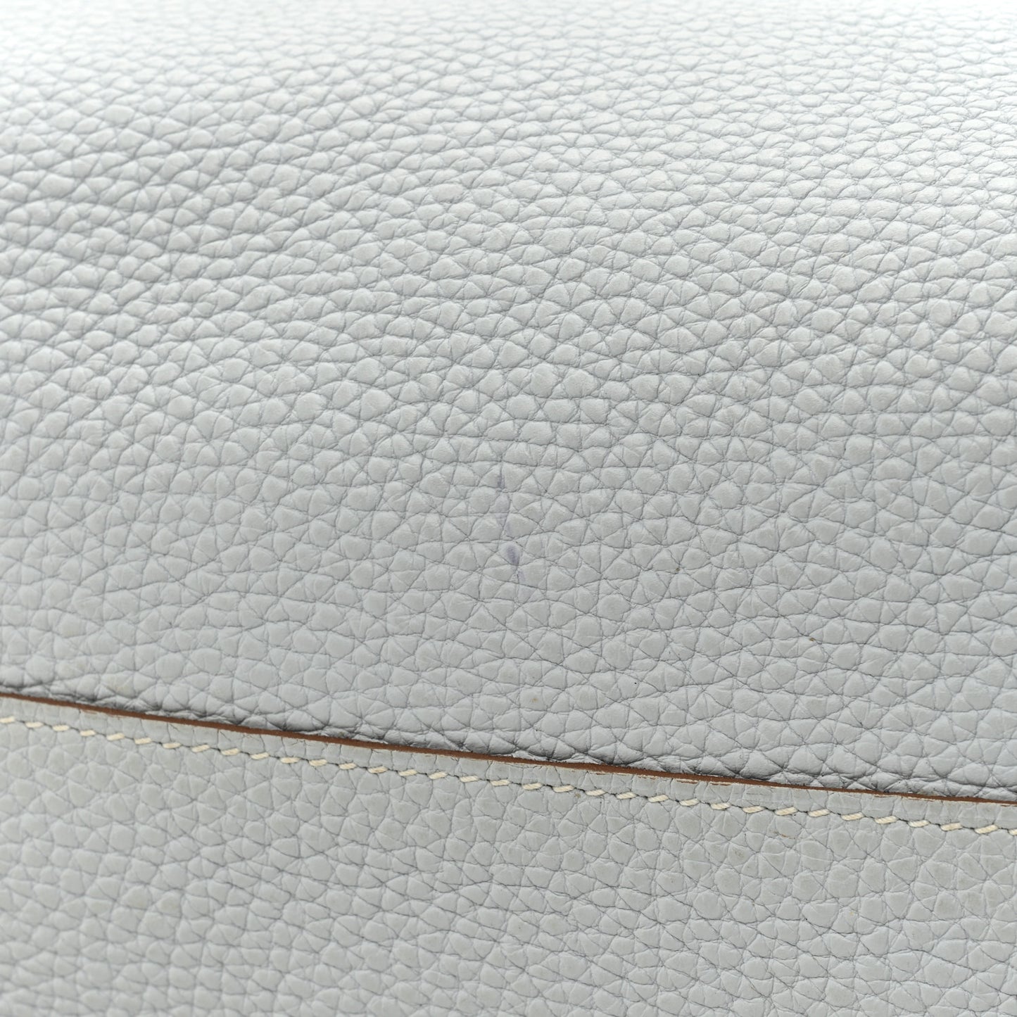 Veau Sikkim Taurillon Clemence Double Sens 36 Reversible Tote Bleu Pale Gris Perle