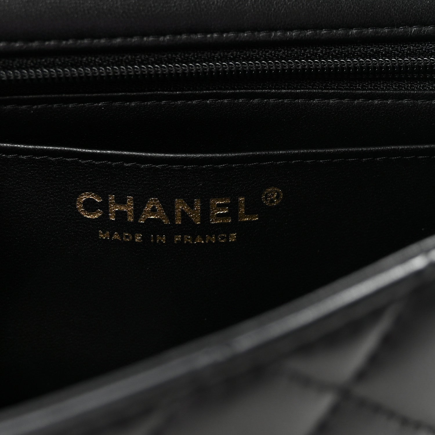 Chanel Lambskin Quilted Mini Top Handle Rectangular Flap Black 6 of 10