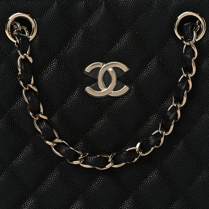 Chanel Caviar Quilted Mini Bucket Bag Black 8 of 10