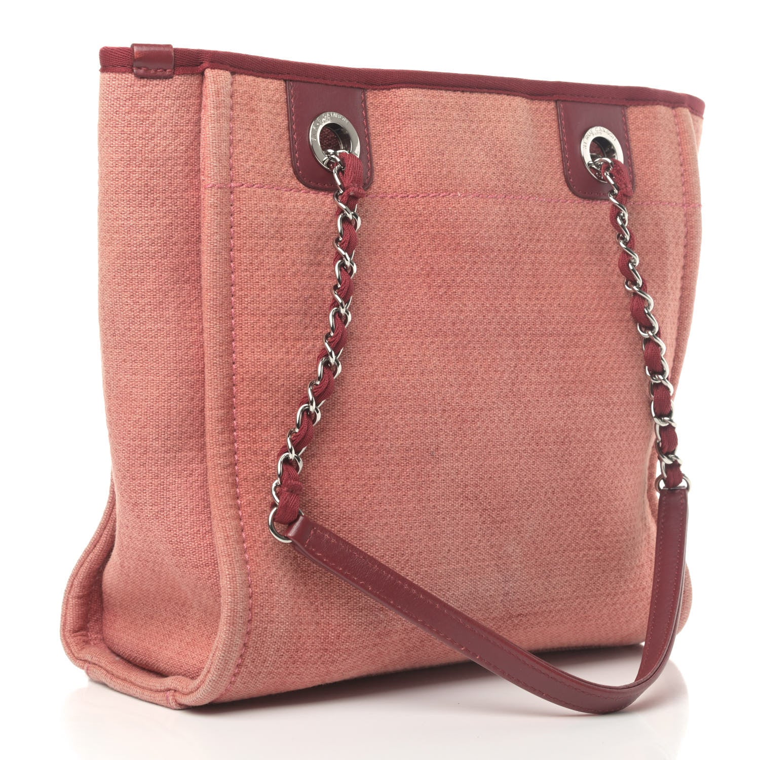Chanel Canvas Mini Deauville Tote Red 2 of 5