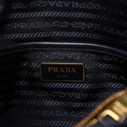 Prada Tessuto Nylon Soft Calf Small Tote Black 8 of 9