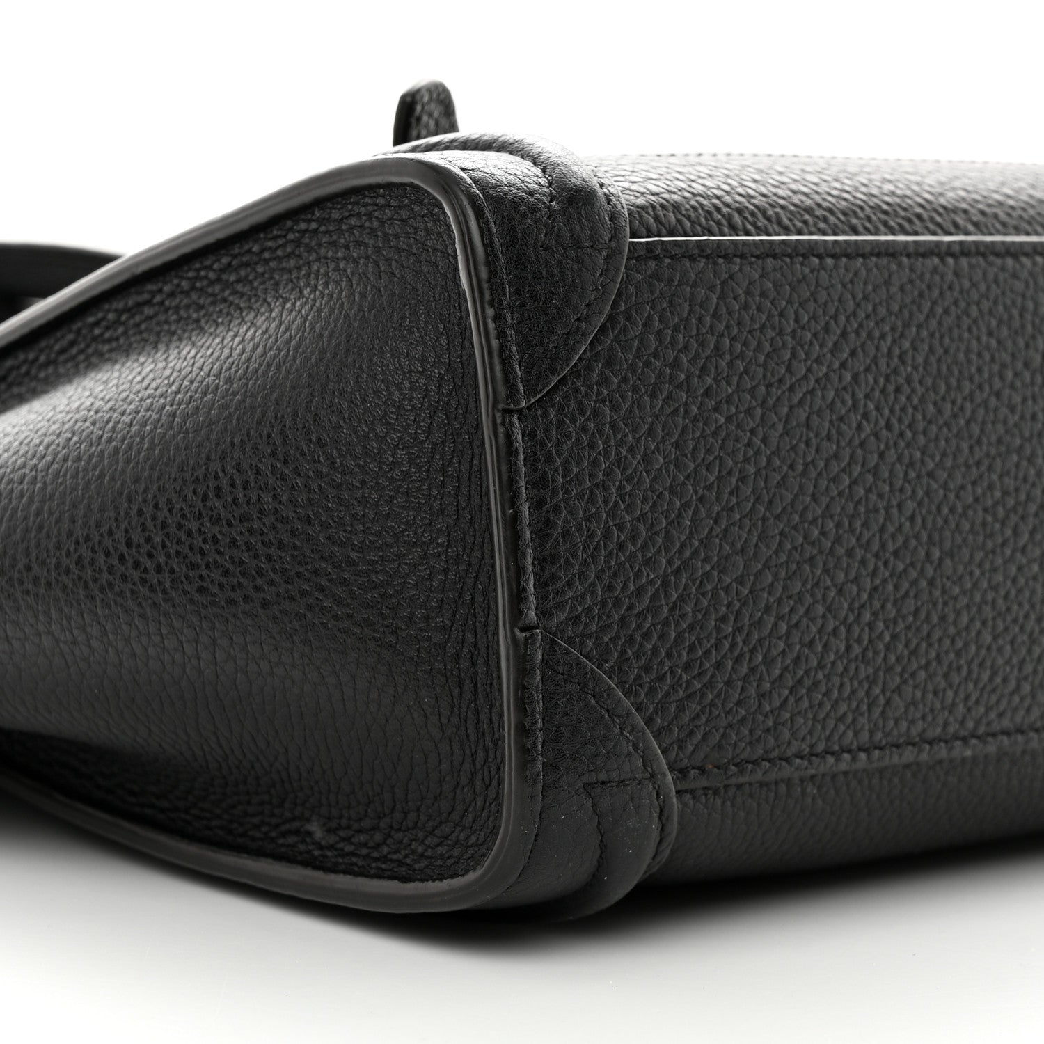 Celine Drummed Calfskin Nano Luggage Black 9 of 17