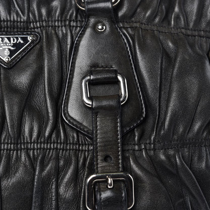 Prada Nappa Gaufre Shopping Satchel Black 27 of 39