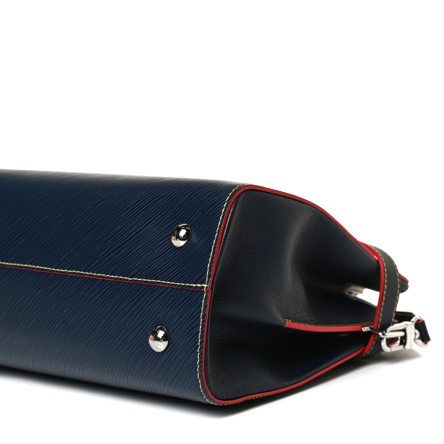 Epi Twist Tote Indigo Coquelicot