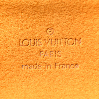 Louis Vuitton Monogram Denim Pochette Plat Clutch Blue 6 of 8