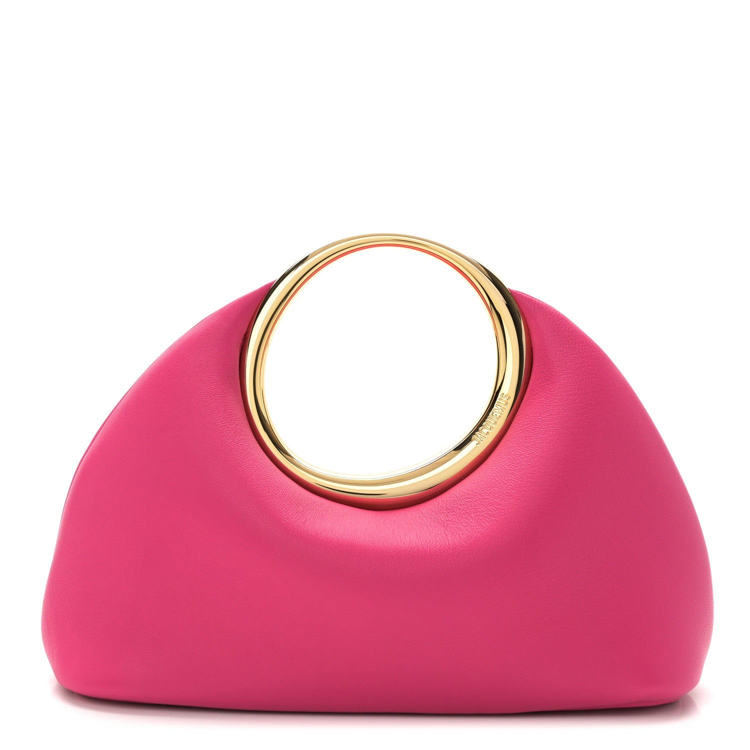 Jacquemus Calfskin Le Petit Calino Ring Top Handle Bag Pink 1 of 9