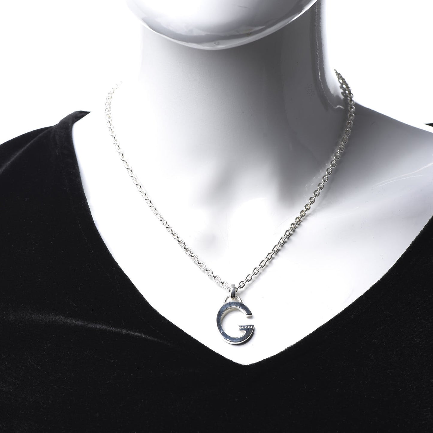 Sterling Silver Charlotte G Pendant Necklace