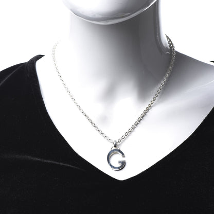 Gucci Sterling Silver Charlotte G Pendant Necklace 2 of 6