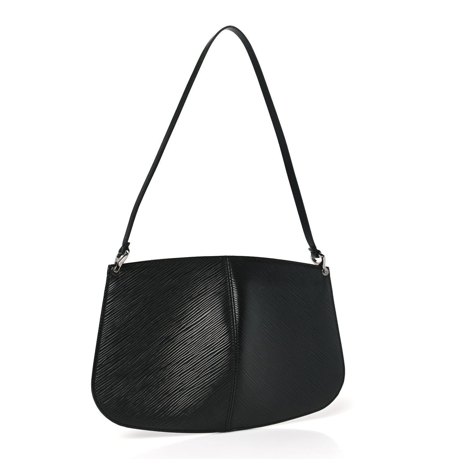 Louis Vuitton Epi Demi Lune Pochette Black 3 of 9
