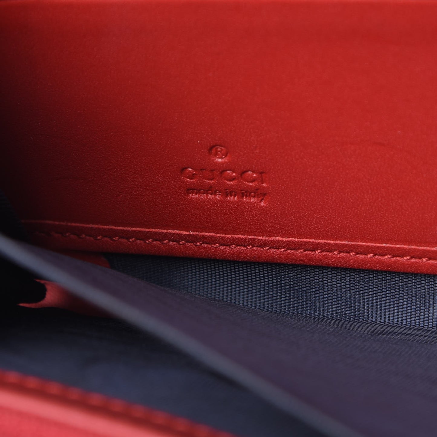 GG Supreme Monogram Blooms Zip Around Wallet Blue Red