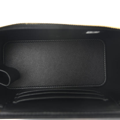 Chanel Shiny Lambskin Quilted Pearl Crush Small Vanity Case With Chain Black 5 of 10