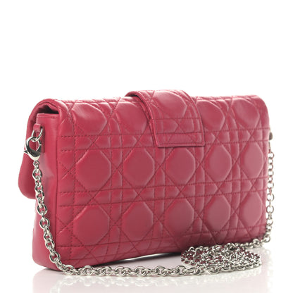 Christian Dior Lambskin Cannage Miss Dior Promenade Pouch Fuchsia 2 of 5