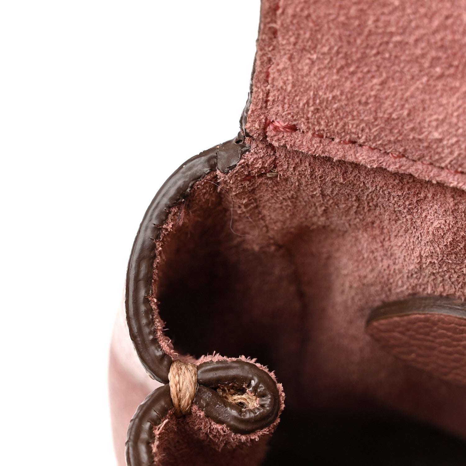 Mulberry Calfskin Goat Medium Lily Flap Dark Blush 14 of 14