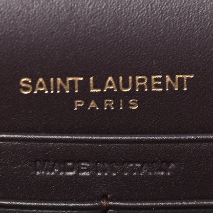 Saint Laurent Smooth Calfskin Classic Monogram Kate Tassel Chain Wallet Amaranto 6 of 9
