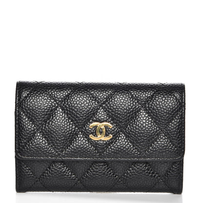Chanel Caviar Quilted Flap Card Holder Black 1 of 9