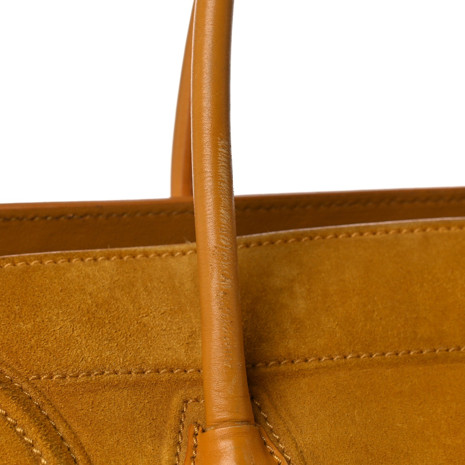 Celine Suede Medium Phantom Luggage Amber 26 of 29
