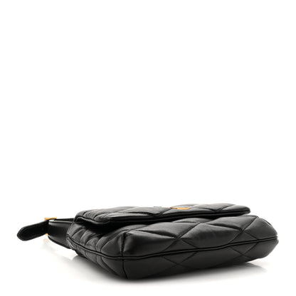 Saint Laurent Lambskin Quilted Le 57 Diamond Shoulder Bag Black 4 of 10