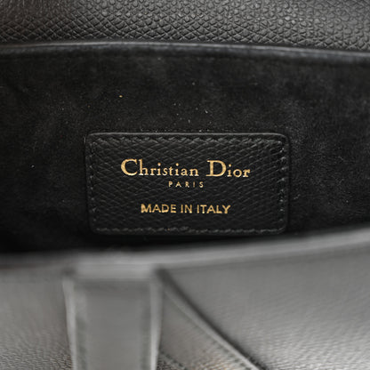 Christian Dior Grained Calfskin Mini Saddle Bag Black 6 of 11
