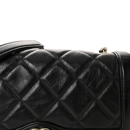 Chanel Crumpled Glazed Lambskin Quilted Small Flap Black 8 of 10
