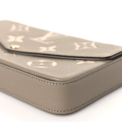 Louis Vuitton Empreinte Monogram Giant Felicie Pochette Tourterelle Creme 10 of 11