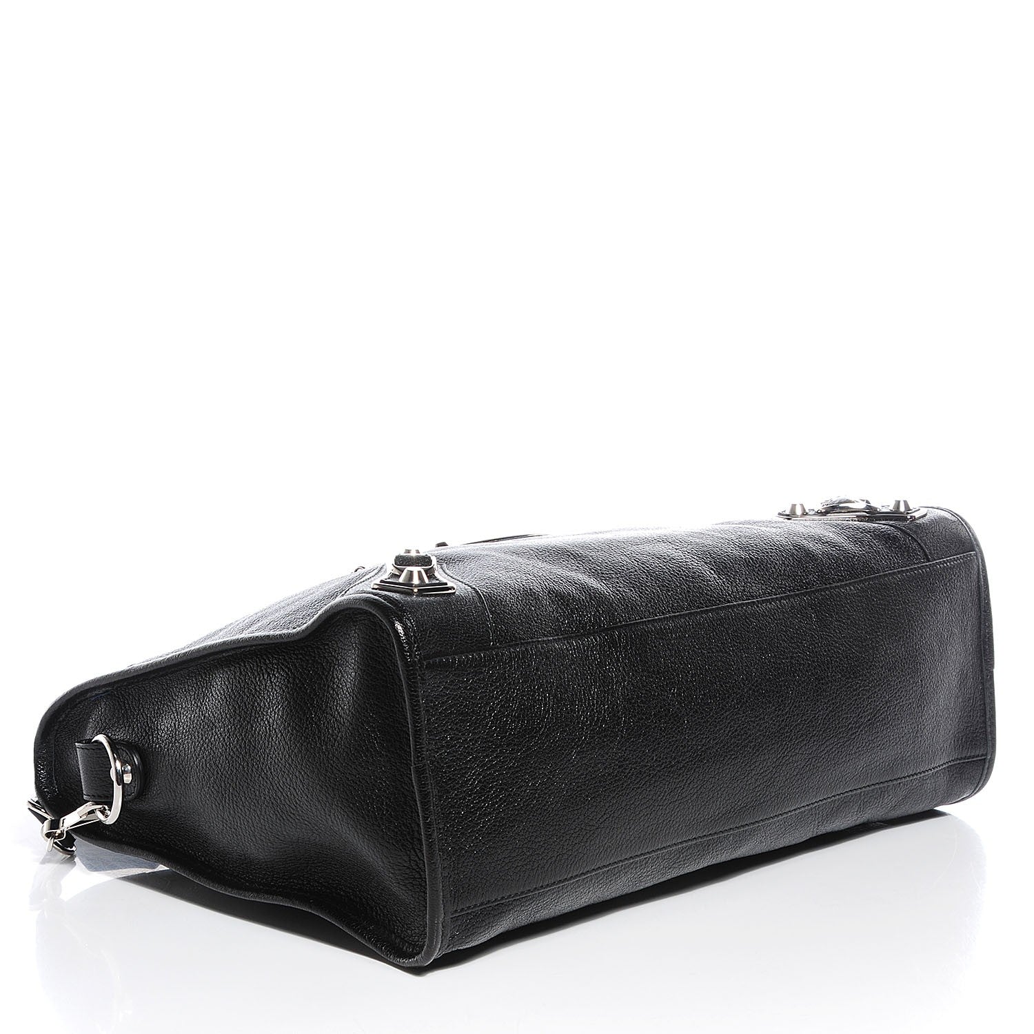 Balenciaga Chevre Silver Metallic Edge Hardware City Black 4 of 14