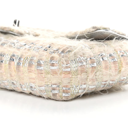 Chanel Tweed Quilted Single Flap Beige 11 of 12