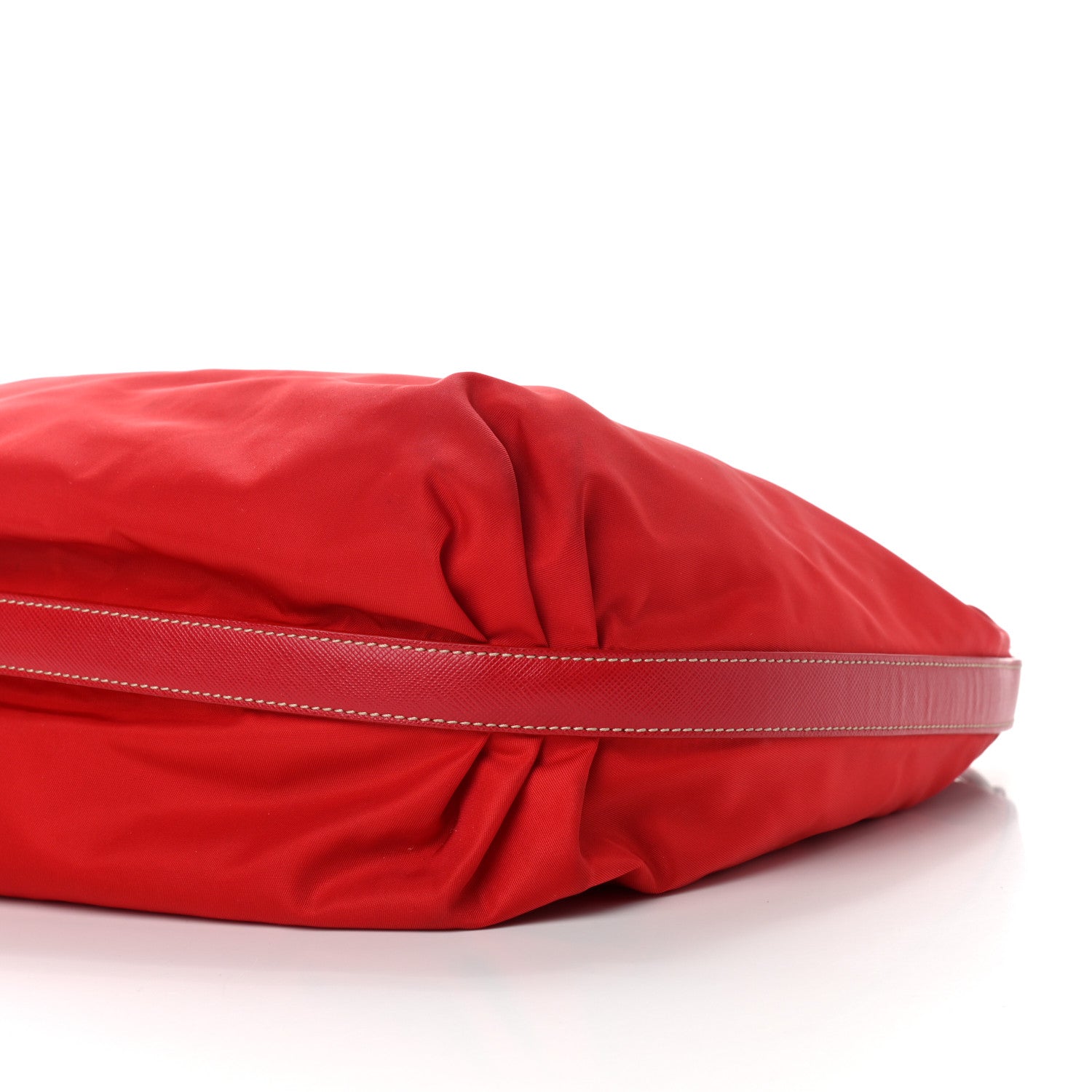 Prada Tessuto Nylon Saffiano Sacca Shoulder Bag Rosso 9 of 9