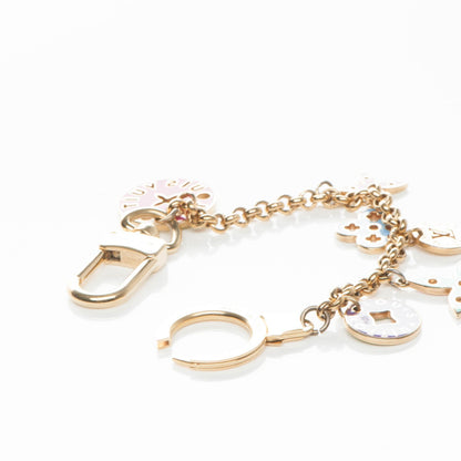 Louis Vuitton Enamel Looping Key Chain Bag Charm Multicolor 9 of 9