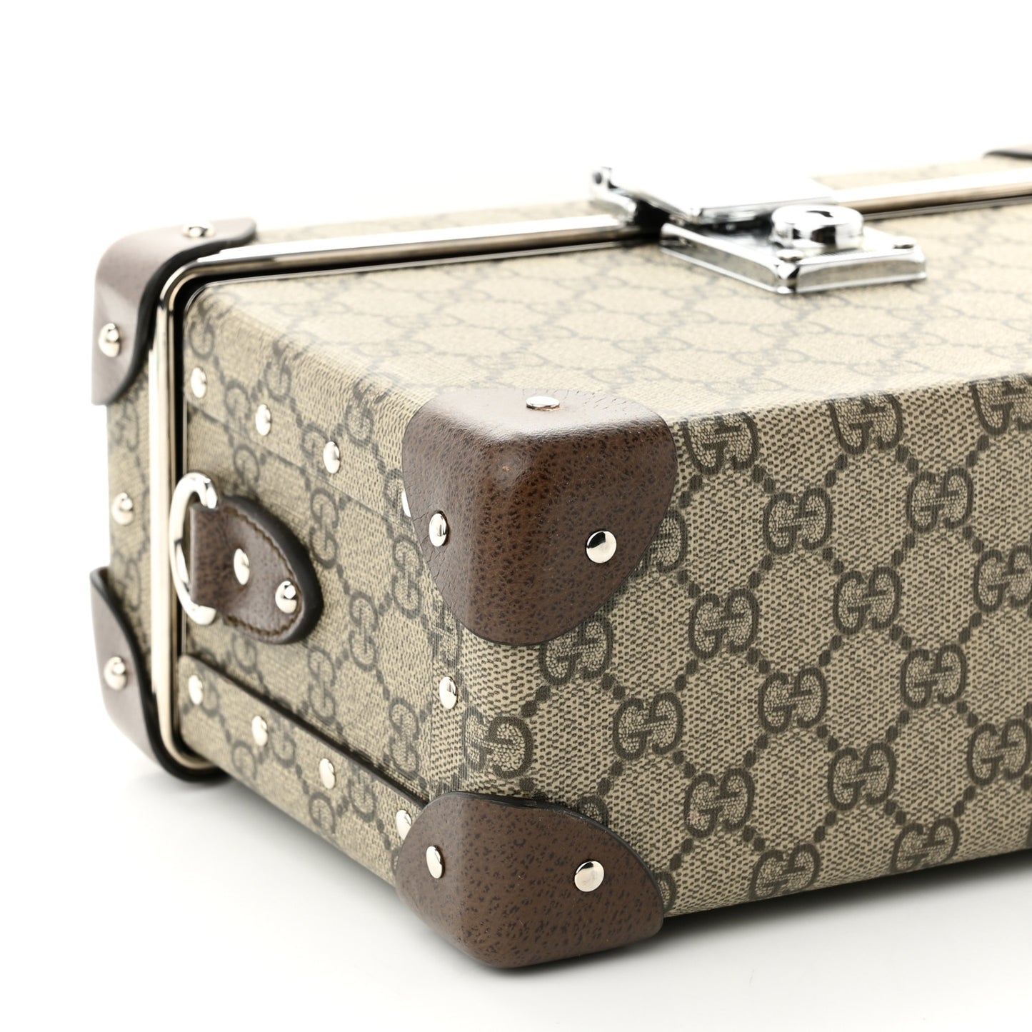 GG Supreme Monogram Globe-Trotter Beauty Case Brown