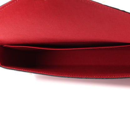 Louis Vuitton Empreinte Pochette Felicie Chain Wallet Scarlet 4 of 5