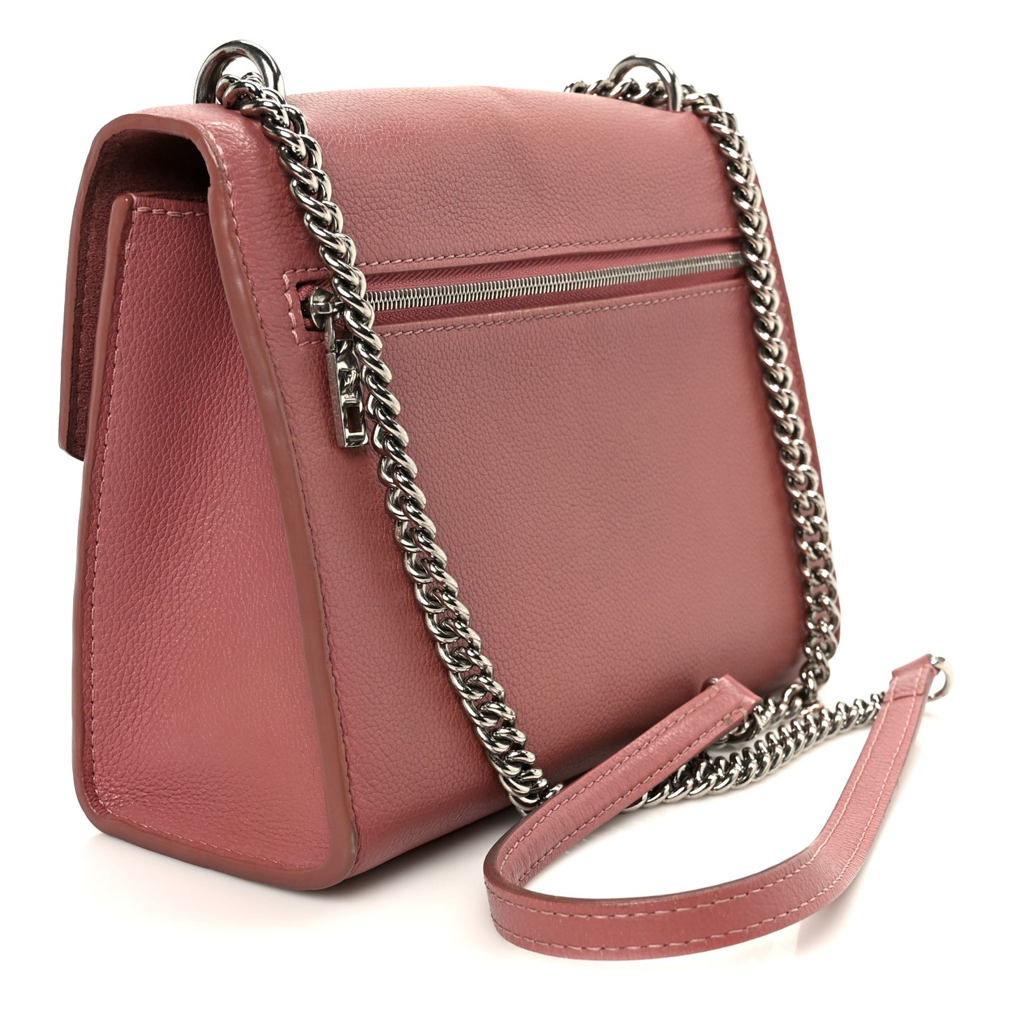 Soft Calfskin Mylockme Chain Bag BB Rose Boudoir Lie de Vin